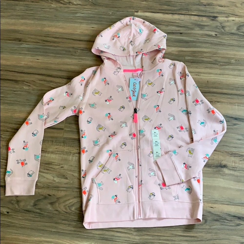 NWT target cat & jack zip up hoodie